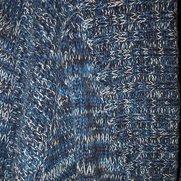 Vintage Marled Shawl Cardigan (Blue) - Picture 7 of 9